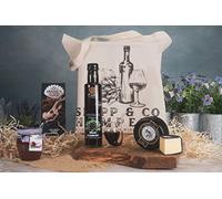 Shipp & Co Small Welsh Port & Cheese Hamper Box (Award-Wining Elderport (250ml, 18% ABV), Welsh Cheese, Sea Salted Crackers & Traditional Red Onion Chutney) - RM24