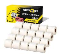 Shipping Address Label Rolls,100mm x 50mm,1000 Labels per Roll,20 Rolls,Compatible with Zebra Eltron Sato Datamax Desktop Printers (20 Rolls)