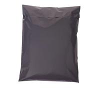 Shipping Bags Black 25x35+6cm - 30 Pieces | Reinforced PE LD 55 Micron Recyclable Adhesive Envelopes | Durable, Waterproof, Made in Italy - Tamper Proof Hot-Melt Seal