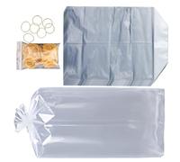 Shipping Bags Live Fish - 50 Pack Transparent Leak-Resistant Transport Bags | Aquarium Bag for Breeding, Aquatic Pet Stores, Home Tanks, Traveling, Fish Relocation, Hatchery Handling Supplies