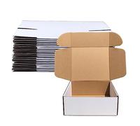 Shipping Boxes 9x9x4 inch Pack of 20，Livejun White Corrugated Cardboard Box Mailer Boxes for Packaging Small Business Shipping