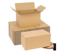 Shipping Boxes Medium 10x7x6 Inches, 30 Pack Mailer Packaging Boxes Bulk, Brown Corrugated Cardboard Boxes for Small Business Mailing Packing