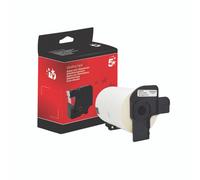 Five Star Non-OEM Replacement for Brother DK-11247 Black on White 103mm x 164mm 180/Roll FS672775
