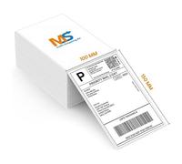 Shipping Labels 4 x 6 Thermal Labels 100 x 150 mm Label Labels Self-Adhesive Leporello Folding Labels Perforated DHL Waterproof Shipping Sticker BPA Free (500)