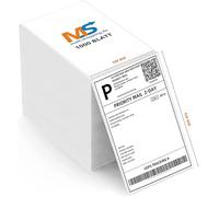 Shipping Labels 4x6 100x150mm Direct Thermal Stickers - Water-Resistant, Oil-Resistant, Scratch-Resistant | Self-Adhesive Perforated Fanfold Labels | Works with Rollo, Zebra, MUNBYN Printer