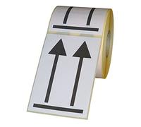 Shipping labels "double arrow - this way up" on roll - 100 x 150 mm - 500 pieces - black/white