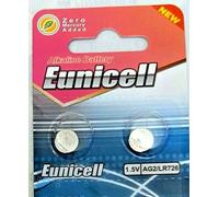 Eunicell Button Cell Batteries AG2 (G2/LR59/LR726/396/397/SR726 W) – Alkaline – 2 x