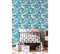 Ships Ahoy 10m Matt Wallpaper Hoopla Walls Blue One Size