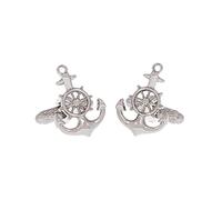 Ships Anchor and Wheel Cufflinks Presented in a GS Cufflink Box