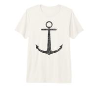 Ships Anchor Symbol in Black Premium T-Shirt
