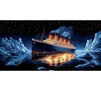 Ships Diamond Art, Pattern Starry Sky Diamond Painting Kits for Adults 5D DIY Full Round Drill Gem Crystal Art Kits Crafts for Adults Beginner for Home Decor, Room Decor, Gifts 16x32inch -bby26034S