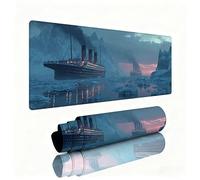 Ships Mouse Pad Large 700x300x3mm Desk Mat Snow Mountain Gaming Mouse Pad Table Protector Non-Slip Rubber Base for Stable Grip on Smooth Surfaces Wear-Resistant Mousepad for Computers,Laptop,PC W1-477