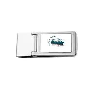 Ships Navigating Ocean Goods Slim Money Clip Stainless Holder Pocket Wallet