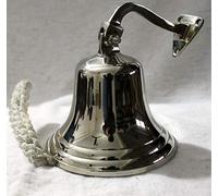 Ships Pub Wall Bell, 7” (178mm) Diameter Chrome