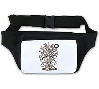 Ships Steering Wheel The Helm Sailor Captain Art Waist Bag Fanny Pack White