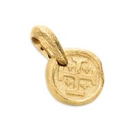 Shipwreck Coin Amulet In 18ct Yellow Gold, 10.5mm