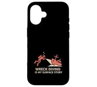Shipwreck Diver Wreck Explorer Scuba Treasure Hunter History Case for iPhone 16