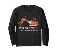 Shipwreck Diver Wreck Explorer Scuba Treasure Hunter History Long Sleeve T-Shirt