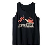 Shipwreck Diver Wreck Explorer Scuba Treasure Hunter History Tank Top