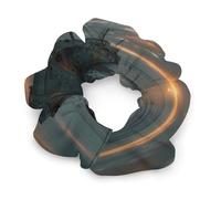 Shipwreck on The Ocean Beach at Sunset Women's Hair Ties Elastic Scrunchies Silk Like Scrunchy Accessories for Sleep