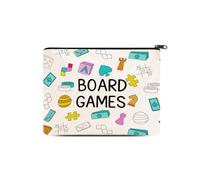 ShiQiao Spl Board Games Storage Pouch for Dice Cards Canvas Travel Organiser Bag for Tabletop Games Portable Board Game Accessories Game-Themed Gifts for Family Friends