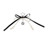 ShiQiao Spl Y2k Bow Pearl Keyring for Women Five-Pointed Star Keychain for Girls Handbag Bag Charm for Purses Decoration Bowknot Star Key Ring Aesthetic Y2K Accessories