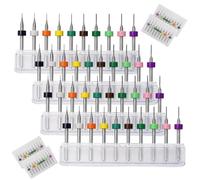 SHIQUAN 40-Piece PCB Micro Drill Bit Set, 0.1 to 1.0 mm