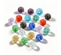 SHIQUAN Glass Marbles, Pack of 20 Children's Marbles, 16 mm Glass Marbles, Colourful Glass Marbles, Glow in the Dark, Balls for Ball Pit, Suitable for Marble Games, Home Decoration (10 Colours)