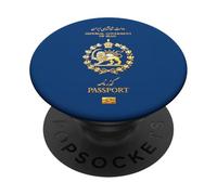 Shir o Khorshid Iran Lion & Sun Old Imperial Passport Design PopSockets Adhesive PopGrip