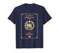 Shir o Khorshid Iran Lion & Sun Old Imperial Passport Design T-Shirt