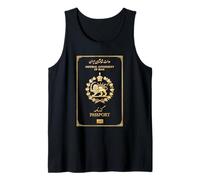 Shir o Khorshid Iran Lion & Sun Old Imperial Passport Design Tank Top