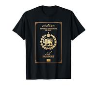 Shir o Khorshid Iran Lion & Sun Old Persian Passport Design T-Shirt