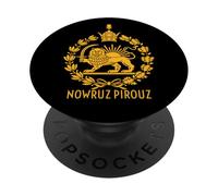 Shir o Khorshid Nowruz Pirouz Lion & Sun Persian New Year PopSockets Adhesive PopGrip