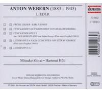 Shirai Mitsuko:Holl Hartmut - WEBERN:FRUHE LIEDER