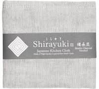 Shirayuki Japanese Kitchen Cloth Bincho Charcoal Blended. Made of Layered Fine Mesh Cloth. Dish Wipe, Table Wipe, Hand Wipe. Made in Japan. Binchotan Charcoal.