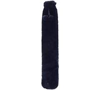 ShirazO Extra Long Hot Water Bottle with Cover - Microwave Hot Water Bottle for Adults & Kids, Soft Hot Water Bottle for Neck, Shoulder Relief, Back Pain & Feet Warmer (2L - 73 x 13cm - Navy Blue)