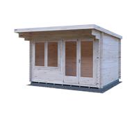 Shire Bucknells 10 ft x 12 ft Log Cabin, Brown