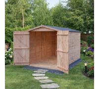 Shire 10X6 Overlap Double Door Apex Shed No Windows