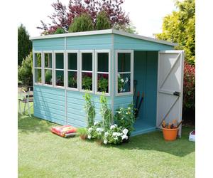 Shire 10x6 Sun Pent Potting Shed