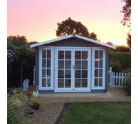 Shire 12x10 Epping log cabin 28mm Cladding