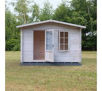 Shire Bucknells 3.6m x 2.4m Log Cabin Summerhouse (28mm)