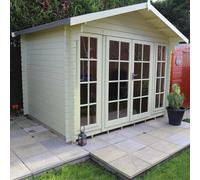 Shire 12x8 Epping log cabin 28mm Cladding
