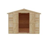 Shire 12 x 8 Overlap Double Door Dip Treated Garden Shed (No Windows)