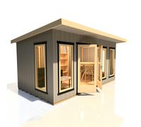 Shire Cali Home Office 16 ft x 8 ft, Brown