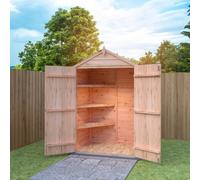 Shire 4X3 Overlap Double Door Shed With Shelves
