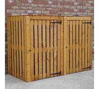 Shire 5' 5" x 2' 7" Flat Bin Store - Budget 12mm Cladding Slatted