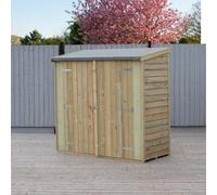 Shire Garden Value Overlap 6 x 3 Pressure Treated Shed, Brown