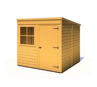6'7 x 7' Shire Shiplap Pent Wooden Garden Shed (2.01m x 2.15m)