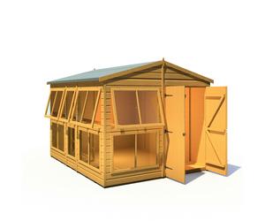 Shire 8x10 Sunhut Potting Shed with double doors