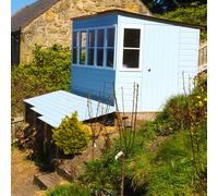 Shire Sun Pent 8' x 6' Shed, Brown